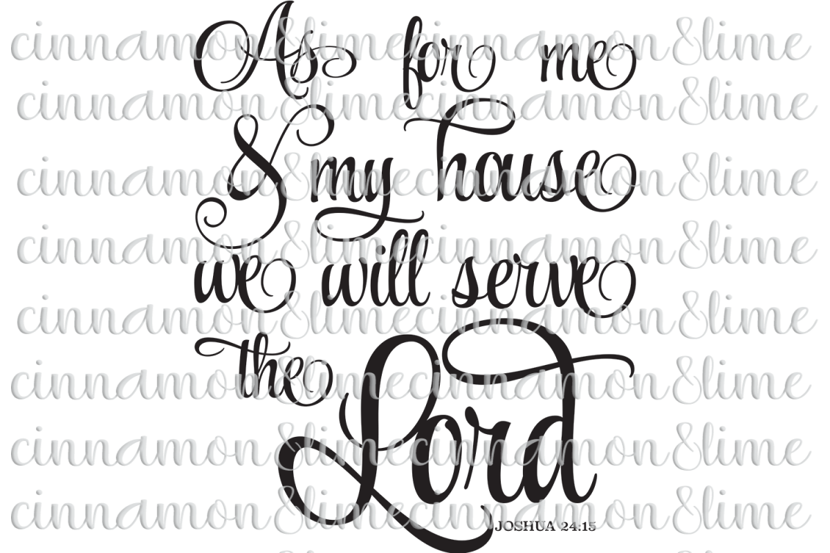 As for Me and My House Christian SVG example image 1