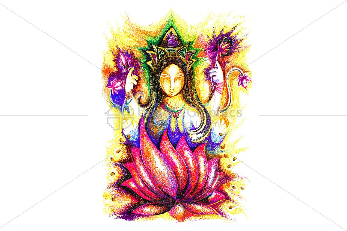 Lakshmi Maa - Ink Graphic example image 1