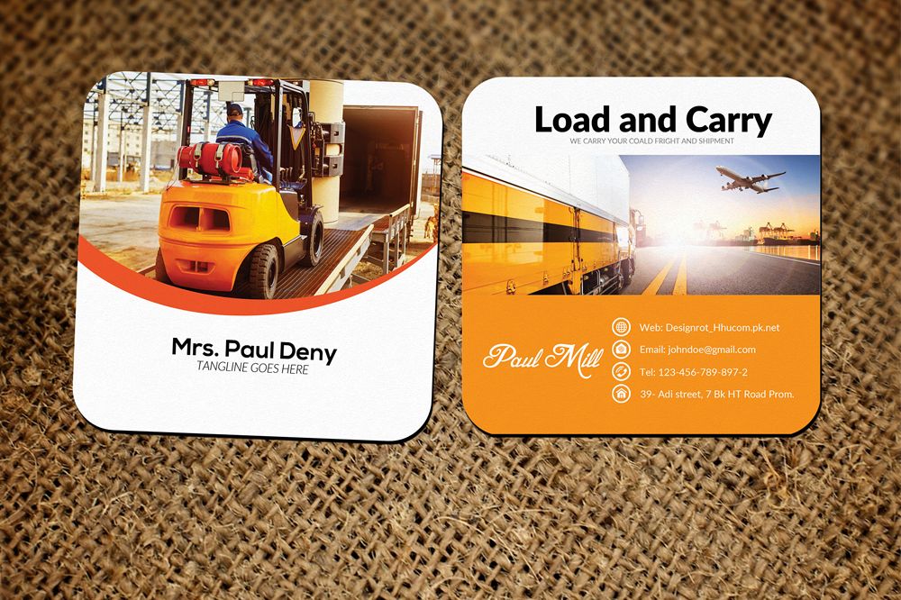 Freight & Shipment Small Business Card example image 1