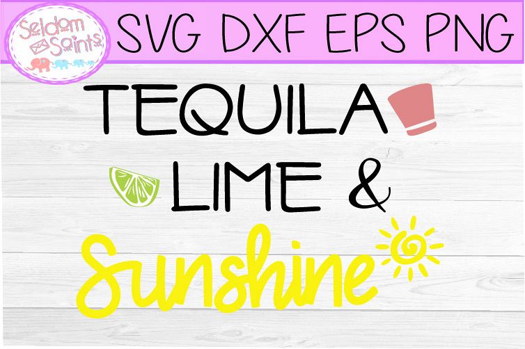 Tequila Lime and Sunshine SVG PNG DXF EPS, example image 1