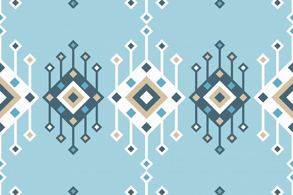 Ethnic boho seamless pattern. Retro motif. Vector illustration. example image 1