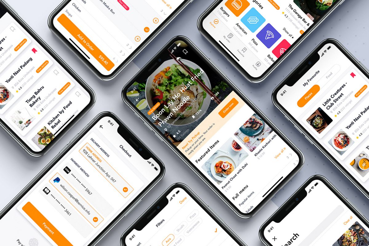 Fozzi - Food Delivery App UI Kit example image 1