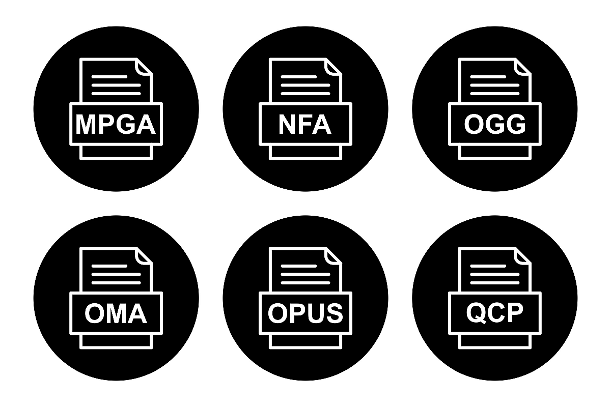 Set Of File Formats Icons example image 1