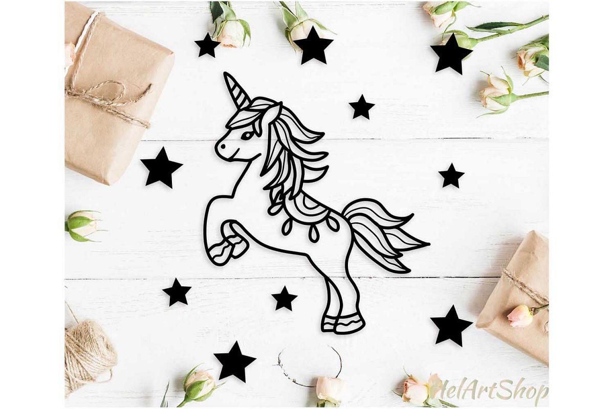 Unicorn svg, baby unicorn svg example image 1