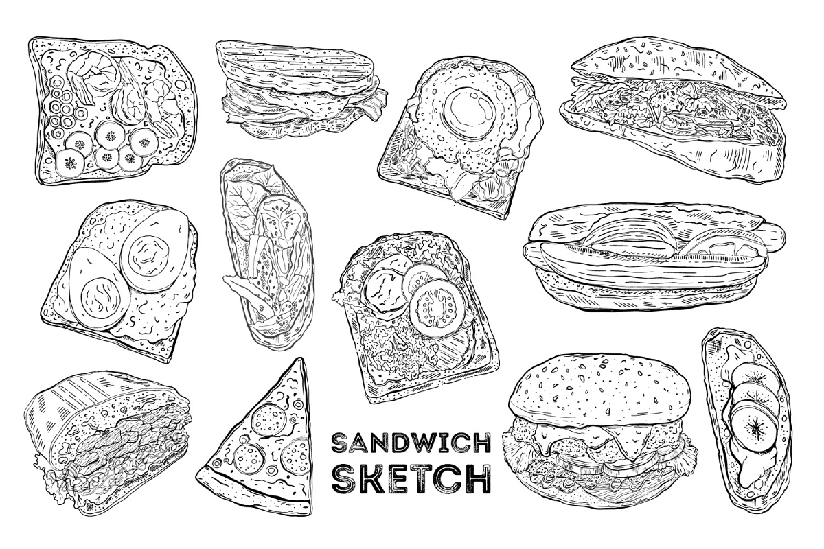 Sandwich set sketch example image 1
