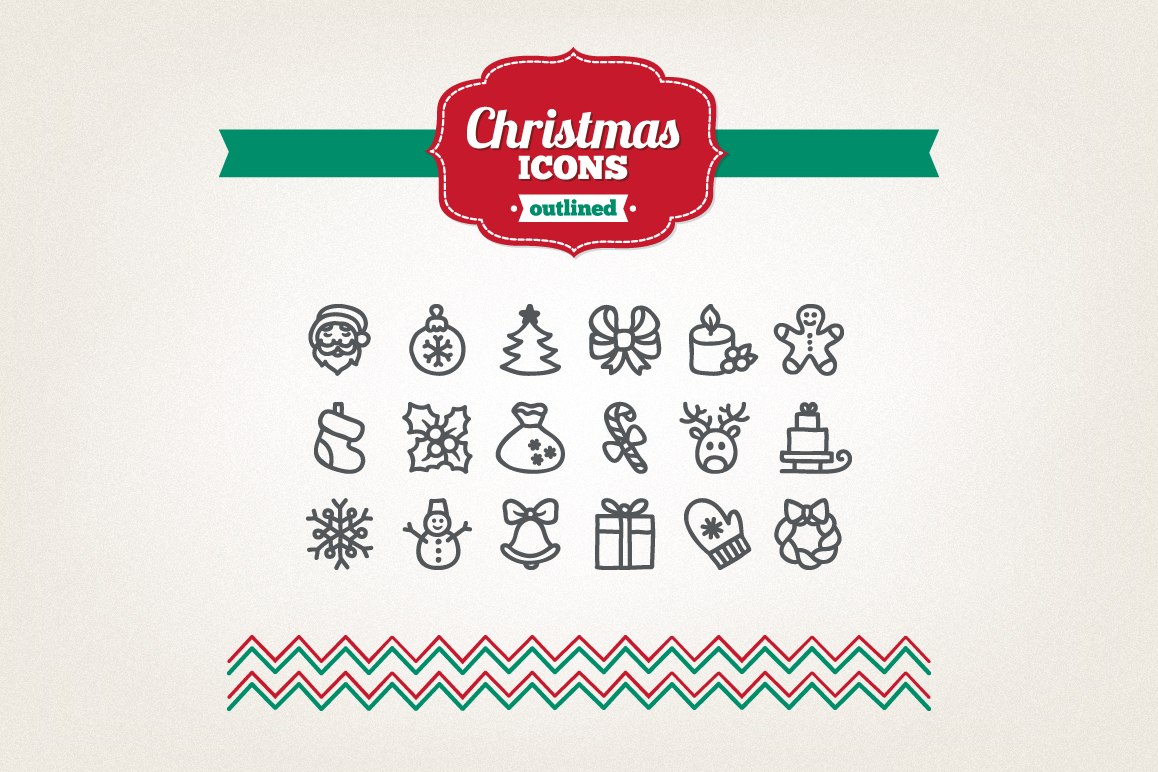 Hand Drawn Christmas Icons example image 1