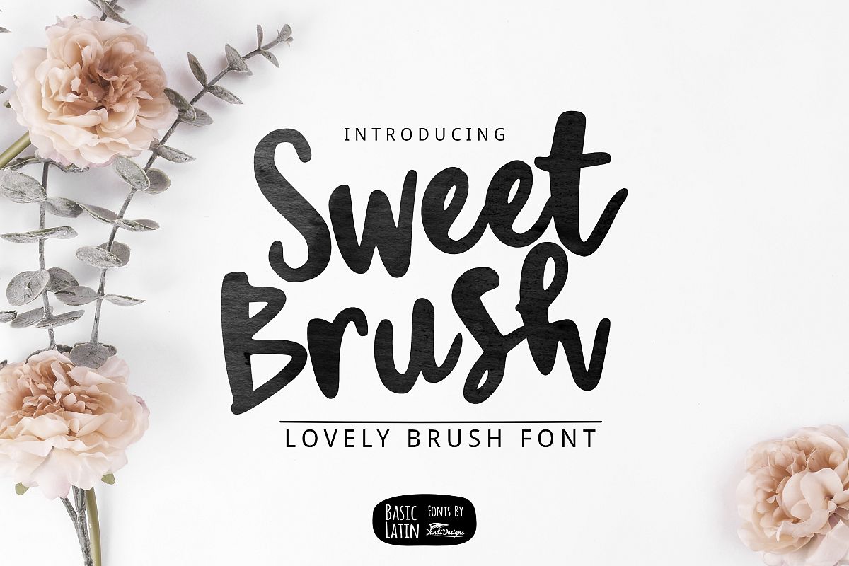 Sweet Brush Font example image 1