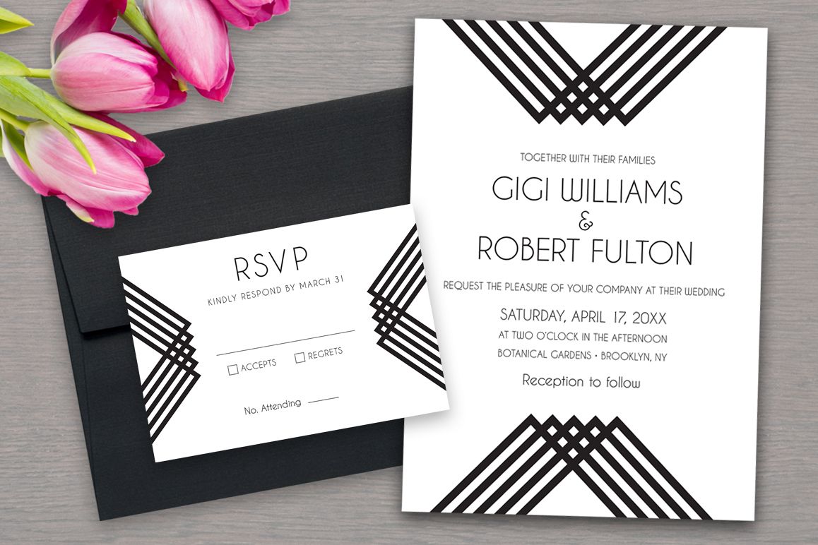 Luxe Stripes Wedding Suite example image 1