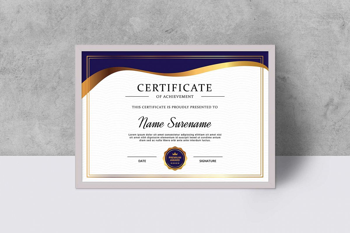 Certificate example image 1