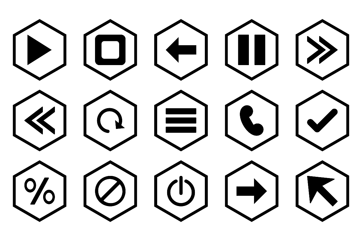 Download Set Of Basic Elements Icons 442677 Icons Design Bundles