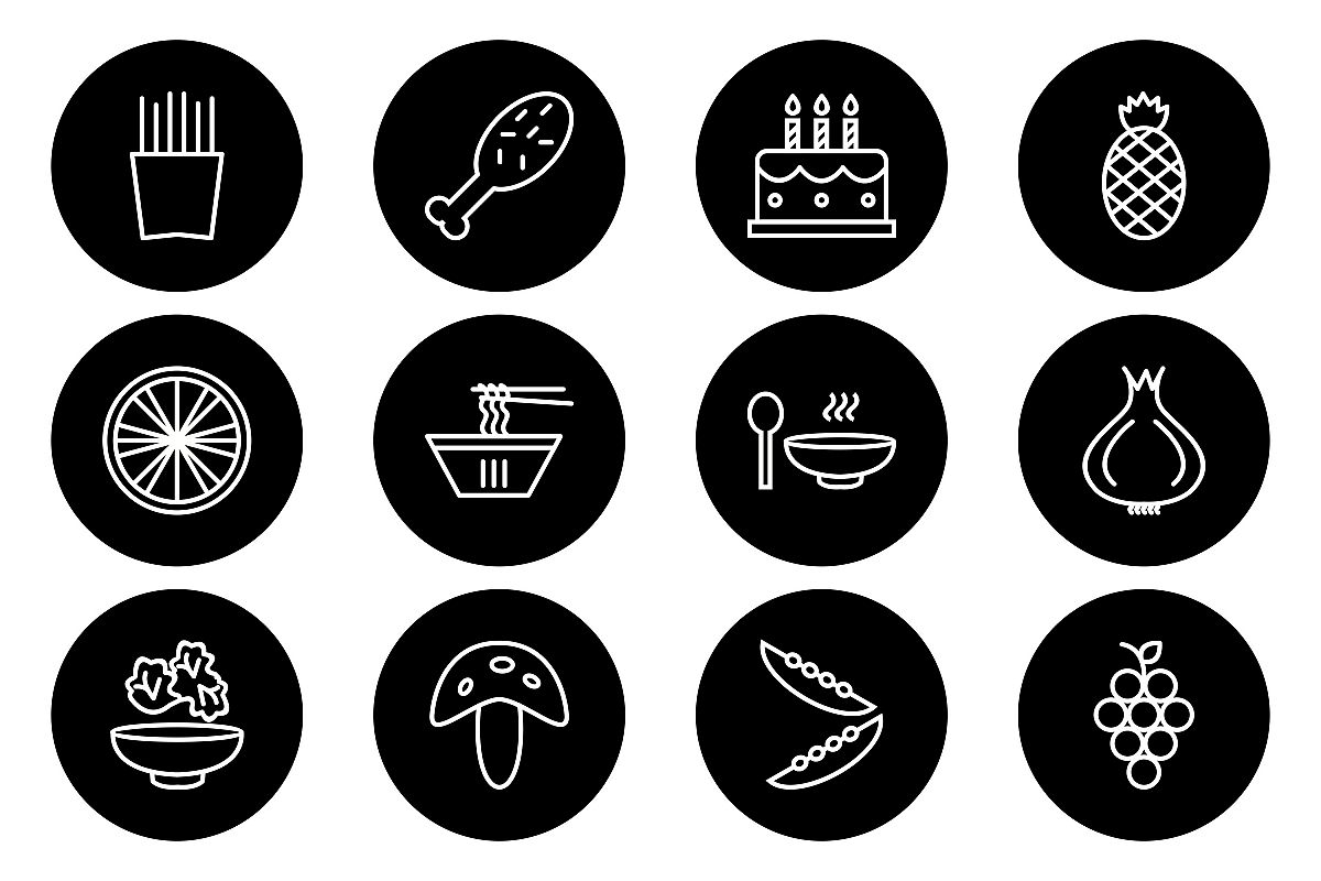 Set Of Food Icons example image 1