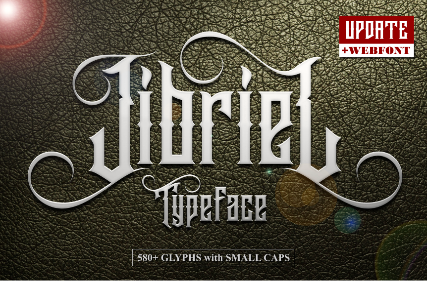Jibriel Typeface with Small Caps example image 1