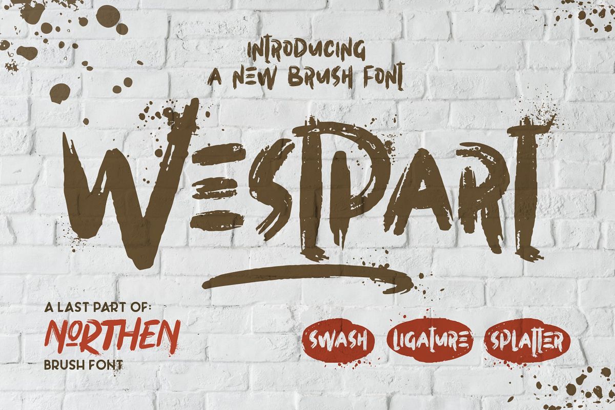 WESTPART - Brush Fonts example image 1