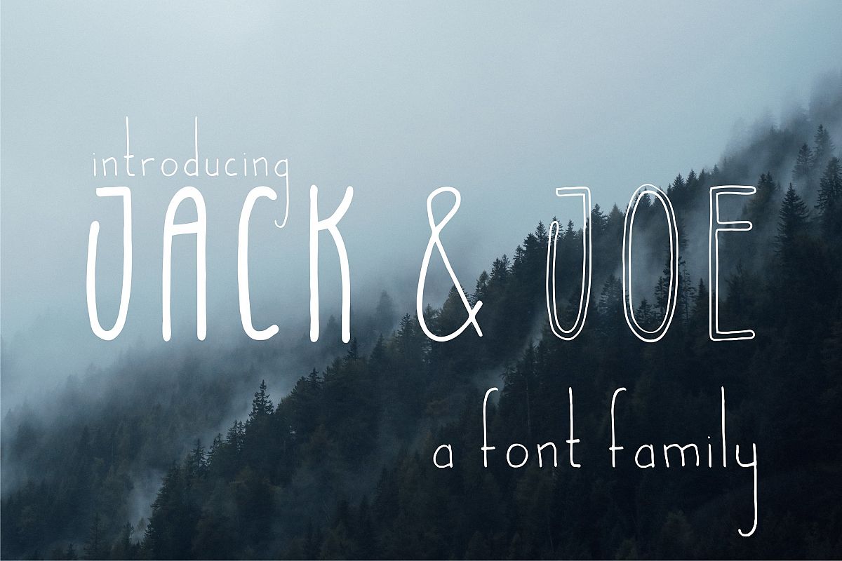Jack and Joe font family example image 1