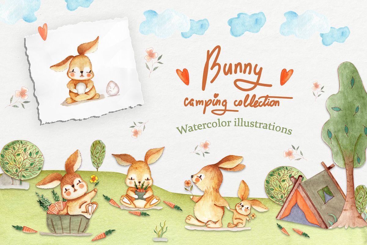 Bunny Camping Collection example image 1