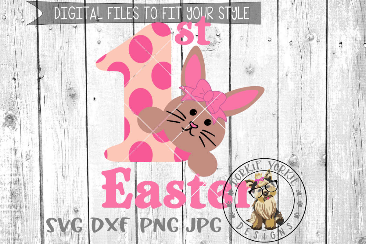 Download My First Easter Girl - 1st - SVG cut file (51451) | SVGs ...