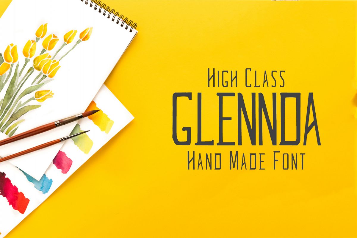 Glennda Handmade Serif Typeface example image 1
