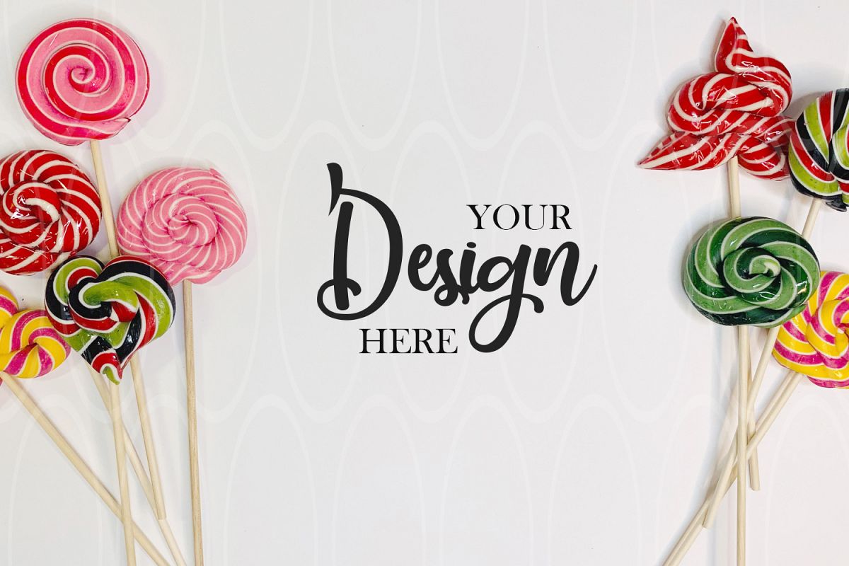 Candies flatlay Styled Stock Photo Product Holiday mockup example image 1