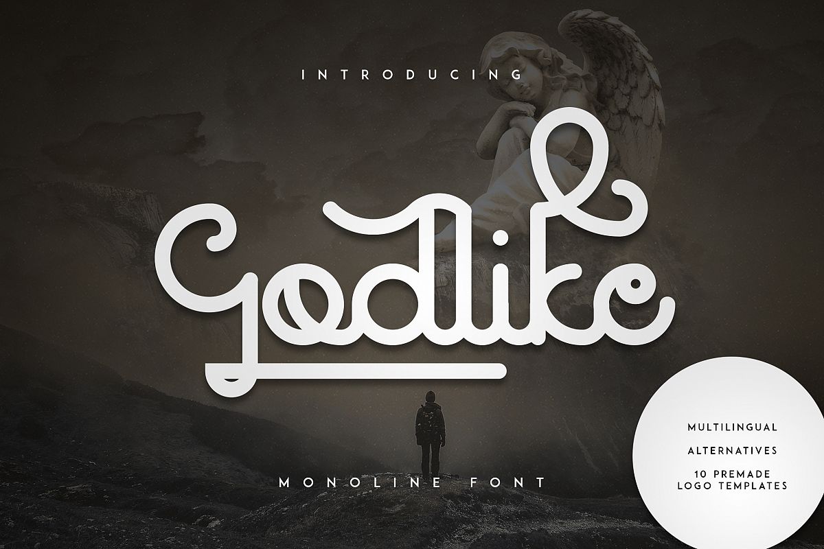 Godlike font + Logo Templates example image 1