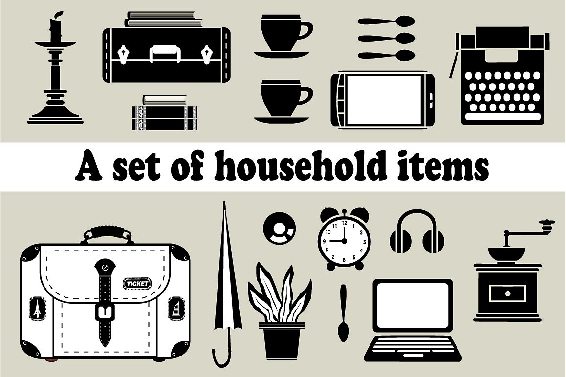Household vector example image 1