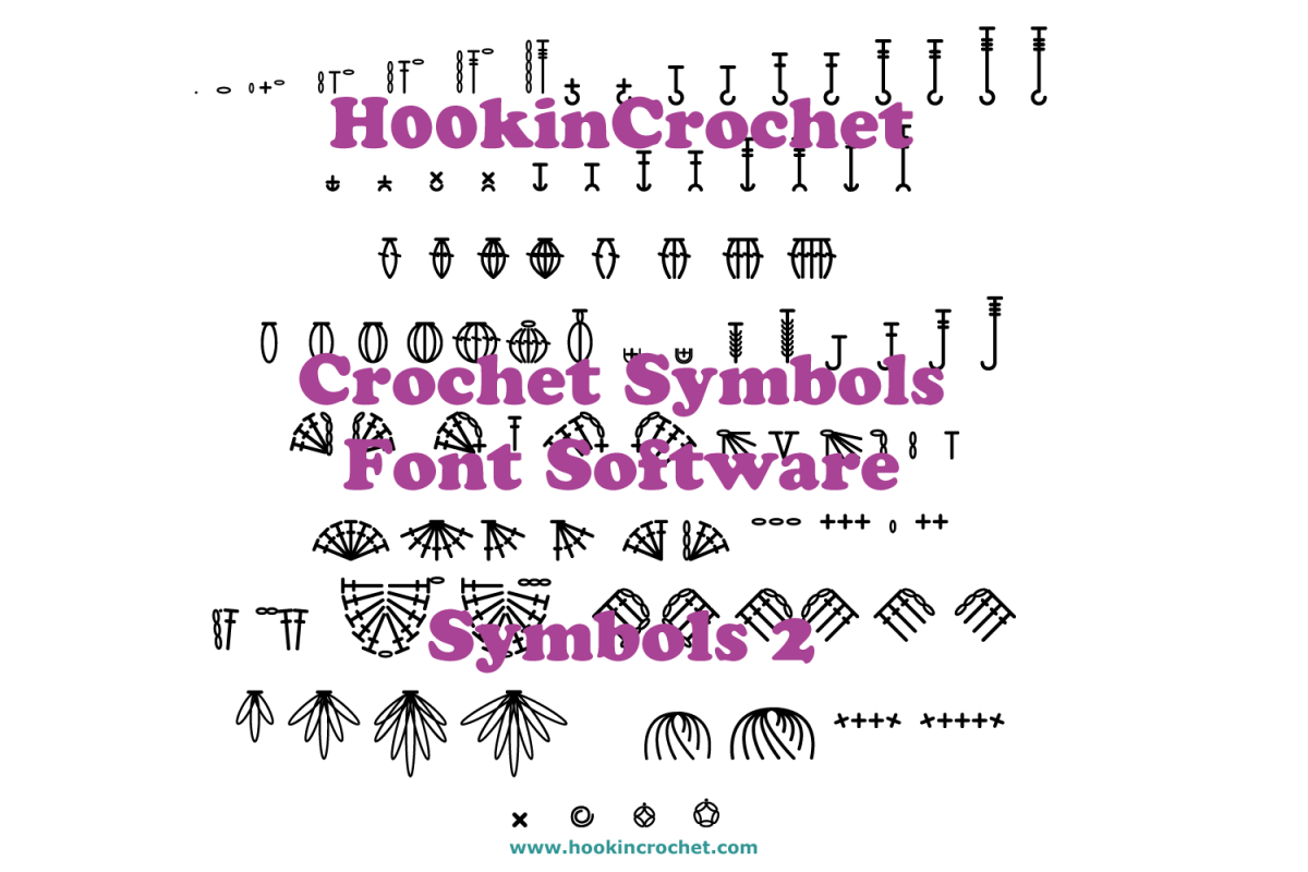 HookinCrochet Symbols 2 Font Software example image 1