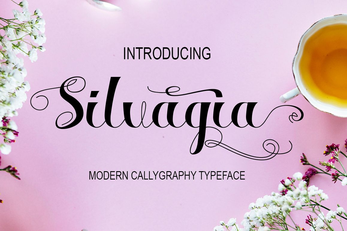 Free Silvagia Script Script Fonts