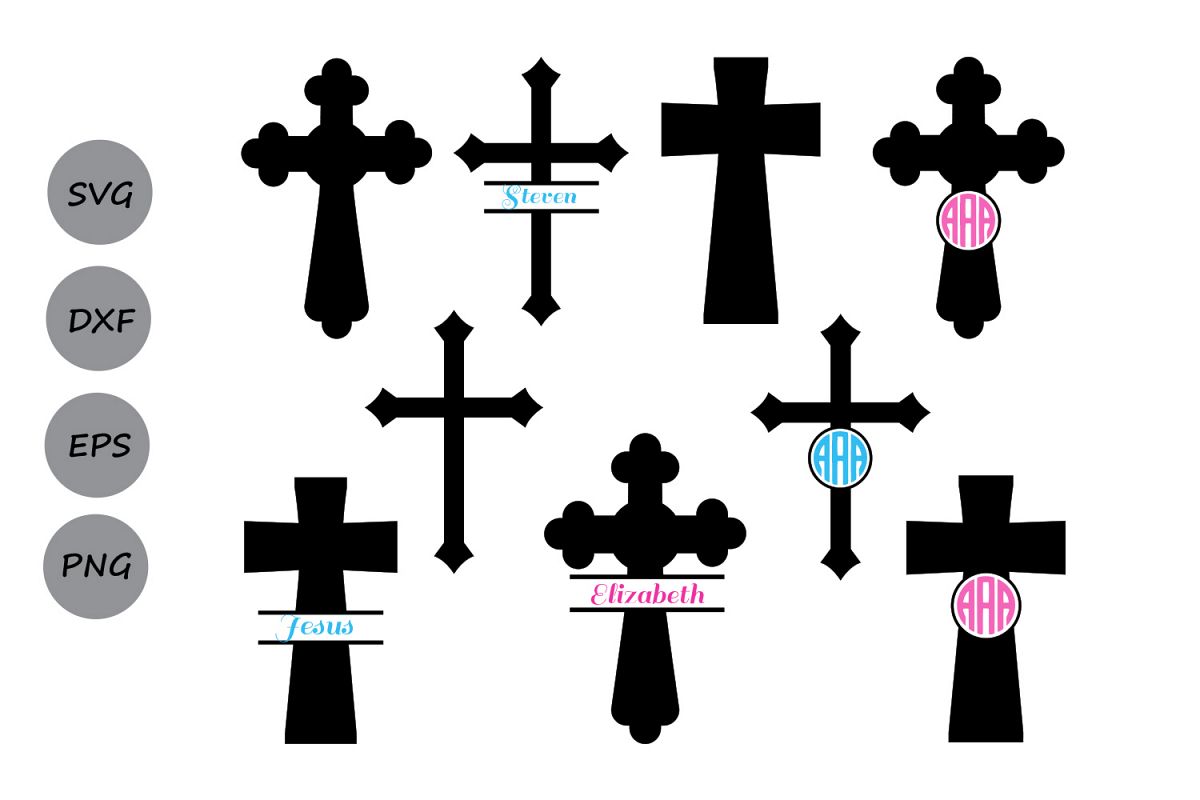 Download Cross svg silhouette, Christian Cross SVG Cut Files, cross ...