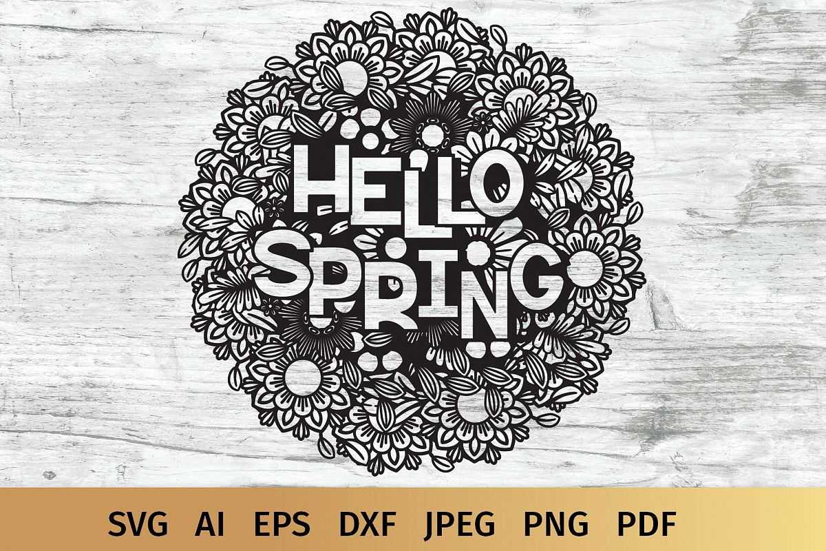 Hello Spring SVG example image 1