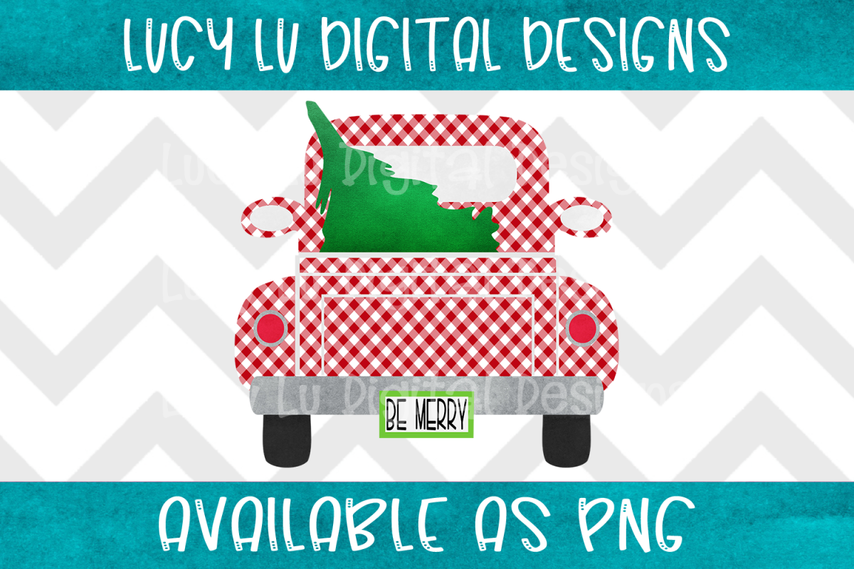 Be Merry Gingham Truck example image 1