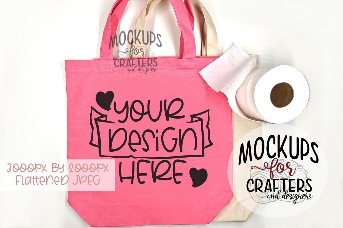 Download Tote Bag, toilet paper, Mock-Up,