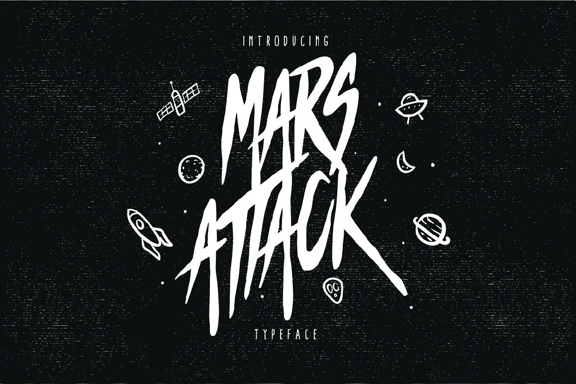 Mars Attack Typeface example image 1