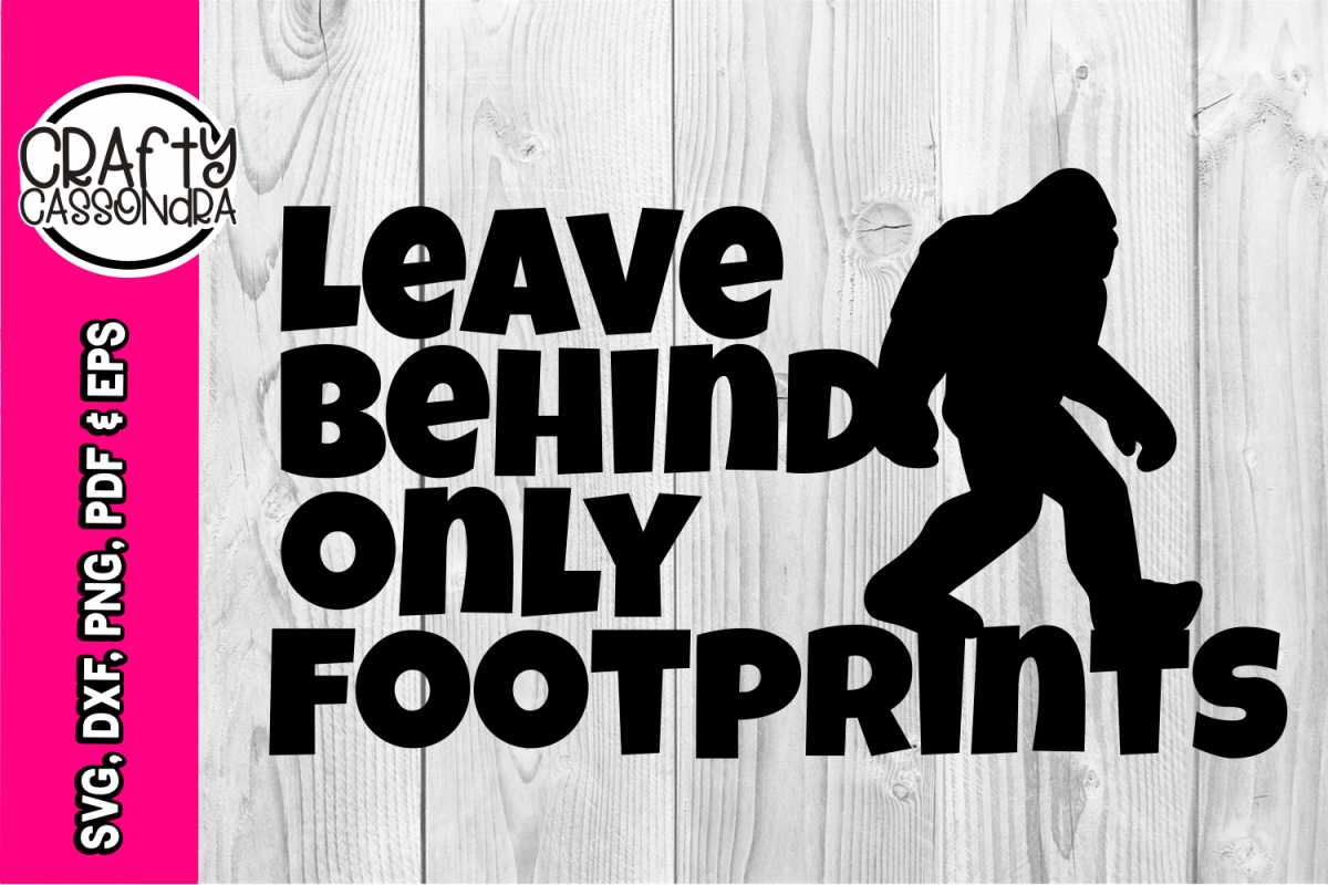 Bigfoot svg - bigfoot silhouette - Sasquatch - Leave behind (312778