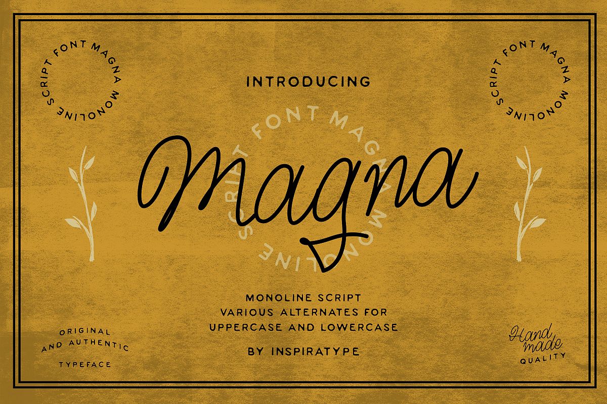 Magna - Monoline Script Font example image 1