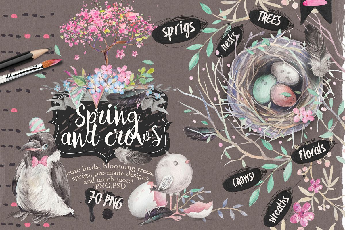 40% OFF! Spring and crows example image 1