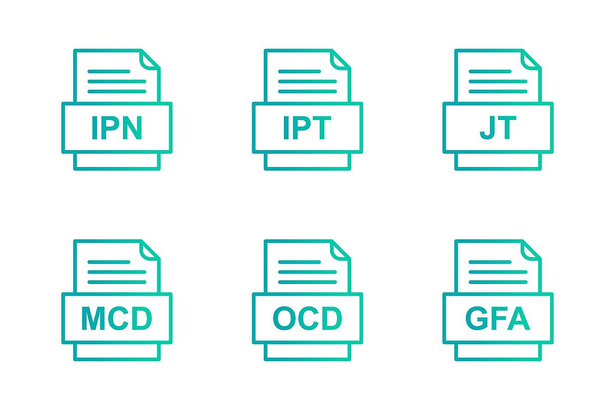 Set Of File Formats Icons example image 1
