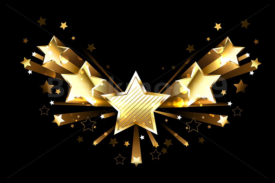 Sparkling Gold Five Stars example image 1