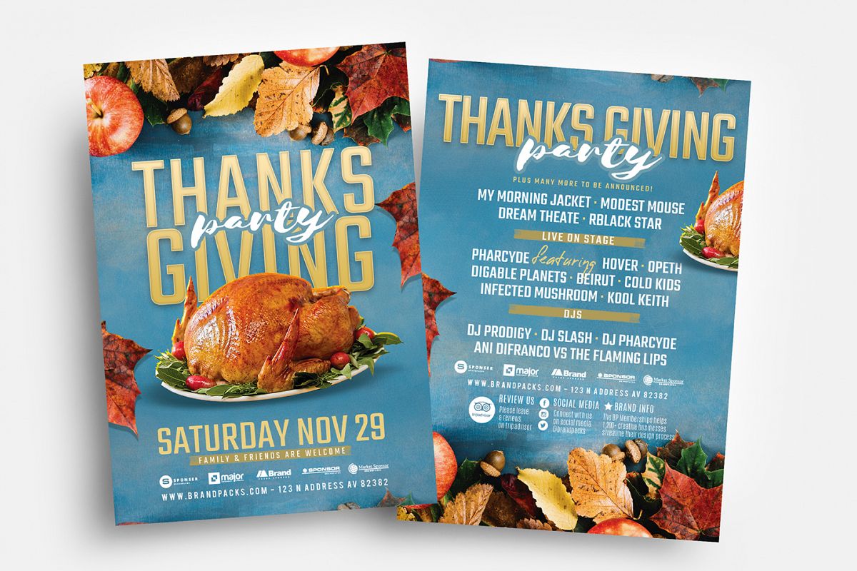 Thanksgiving Flyer Template example image 1