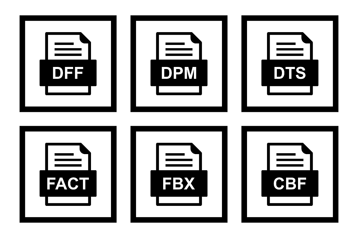 Set Of File Formats Icons example image 1