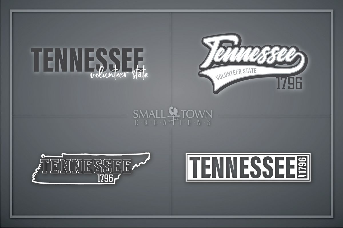 Tennessee, Volunteer State - slogan, PRINT, CUT & DESIGN example image 1