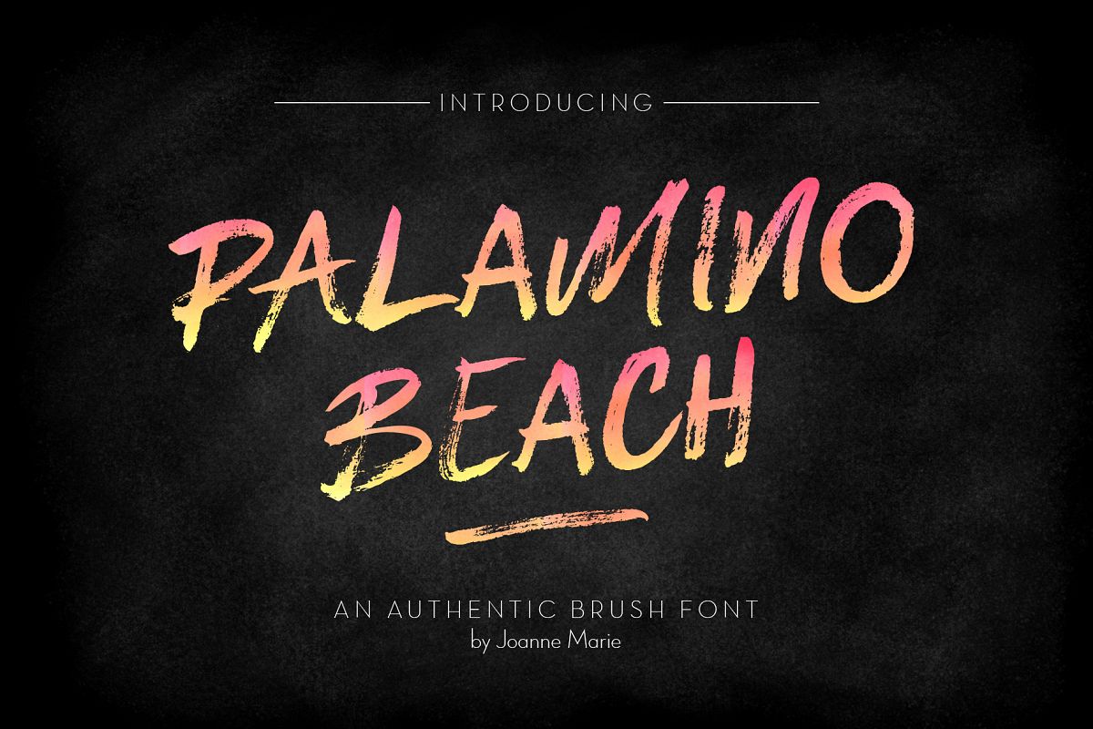 Palamino Beach Brush Font example image 1