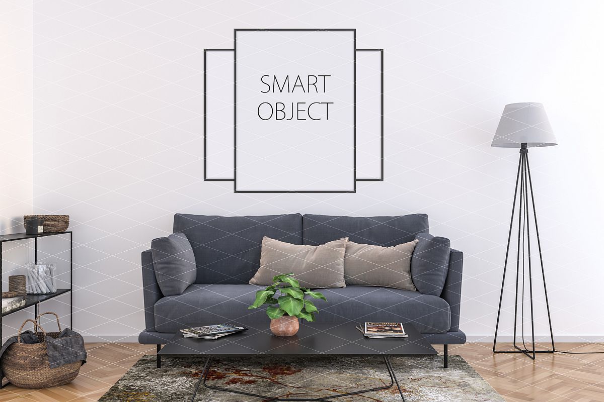 Frame mockup - horizontal & vertical frame mock up example image 1