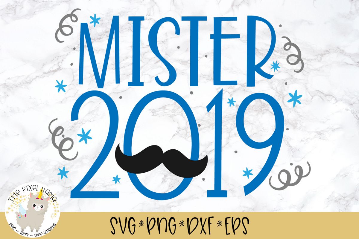 Mister 2019 SVG Cut File example image 1