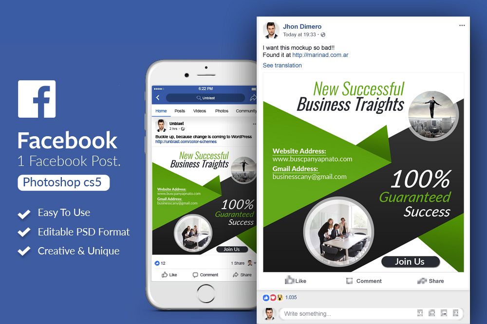 Corporate Business Facebook Post Banners example image 1