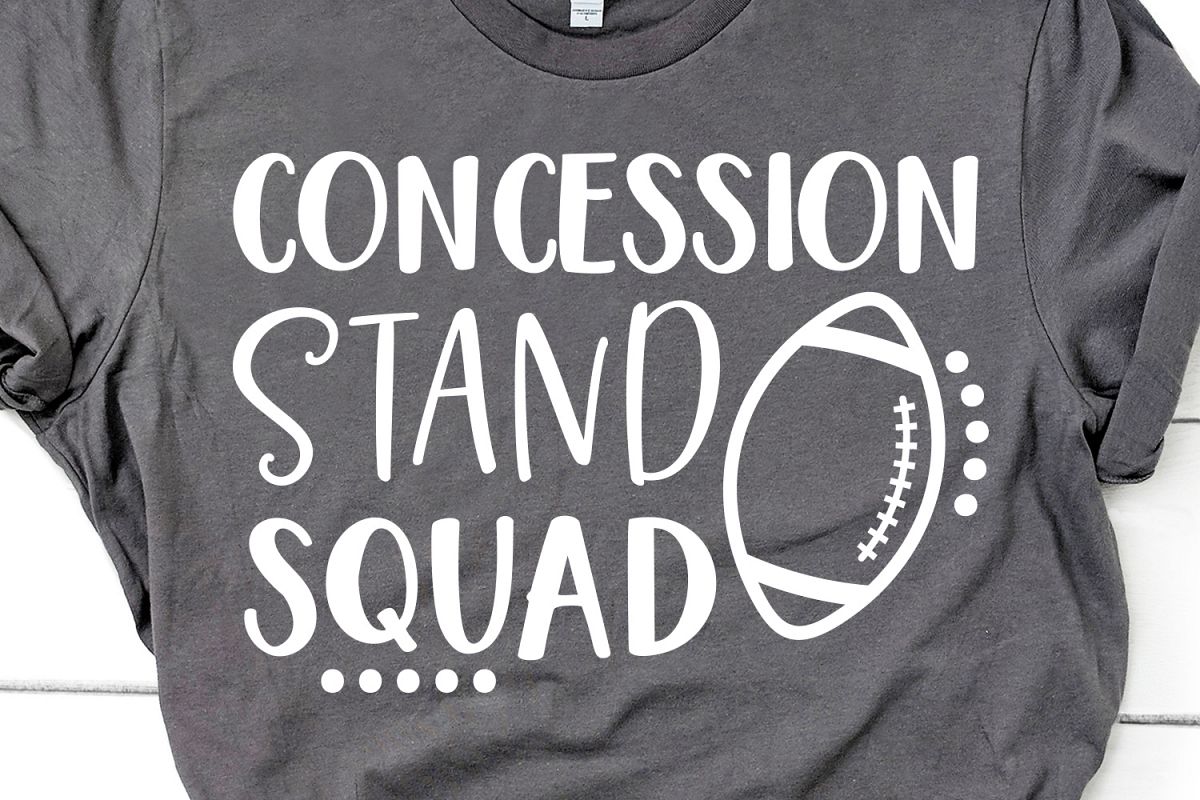Funny Football Svg, Concession Stand Squad Svg, Football Svg example image 1