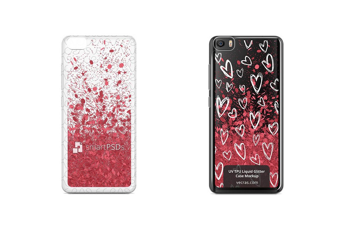 Xiaomi Mi5 UV TPU Liquid Glitter Case Design Mock-up example image 1