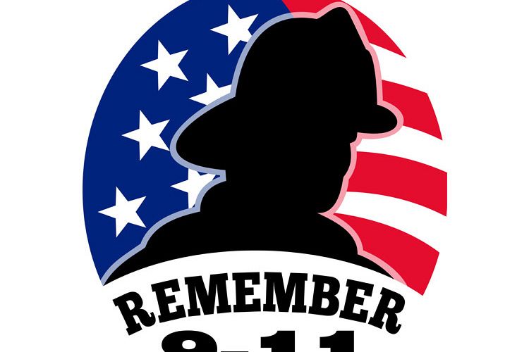 9-11 fireman firefighter american flag example image 1