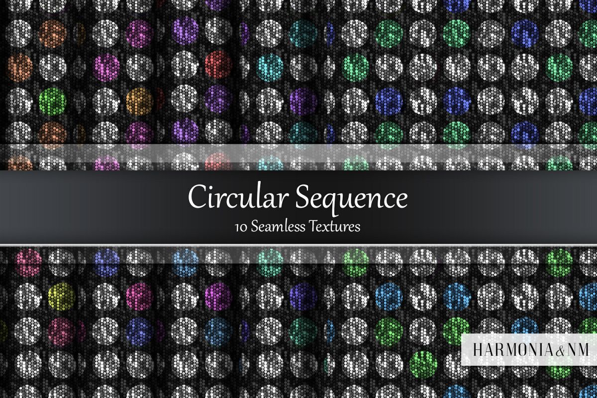 Circular Sequence 10 Seamless Textures example image 1