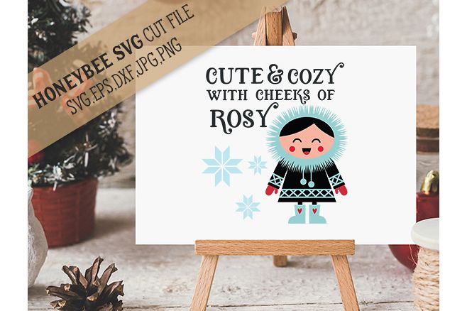 Cute and Cozy Cheeks of Rosy svg example image 1