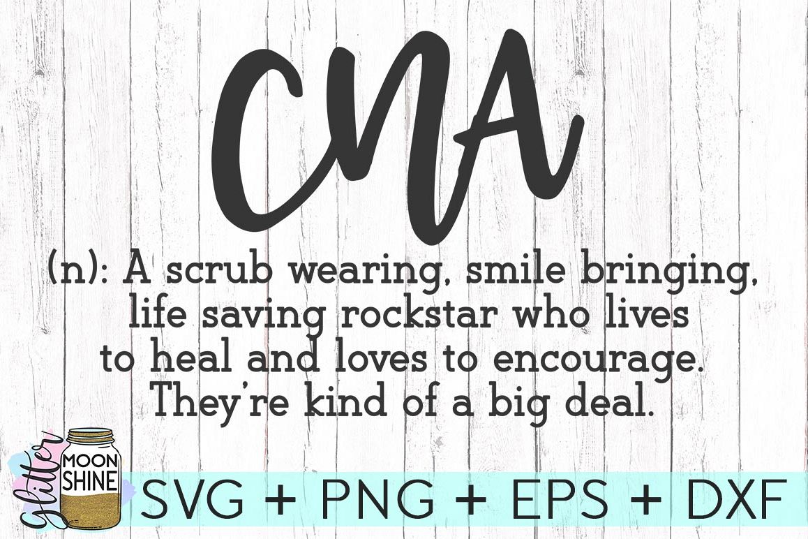 CNA Definition SVG DXF PNG EPS Cutting Files