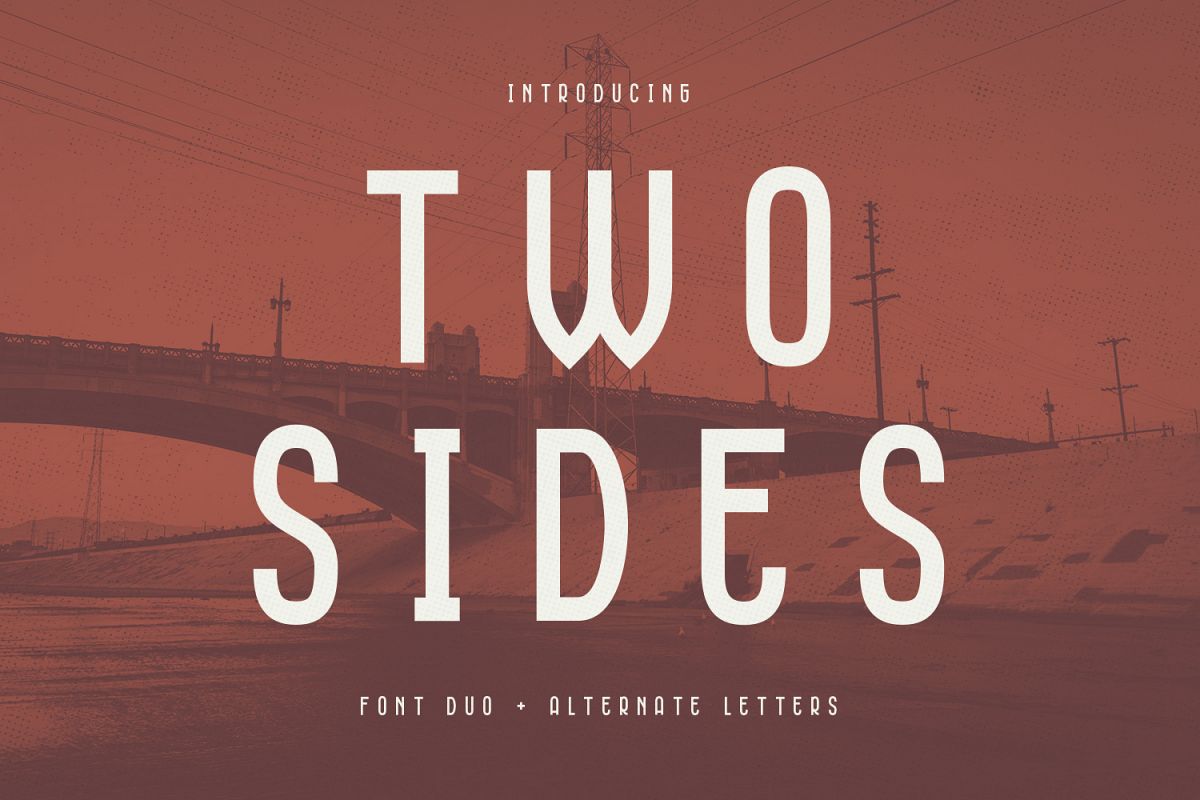 Two Sides - Font Duo example image 1